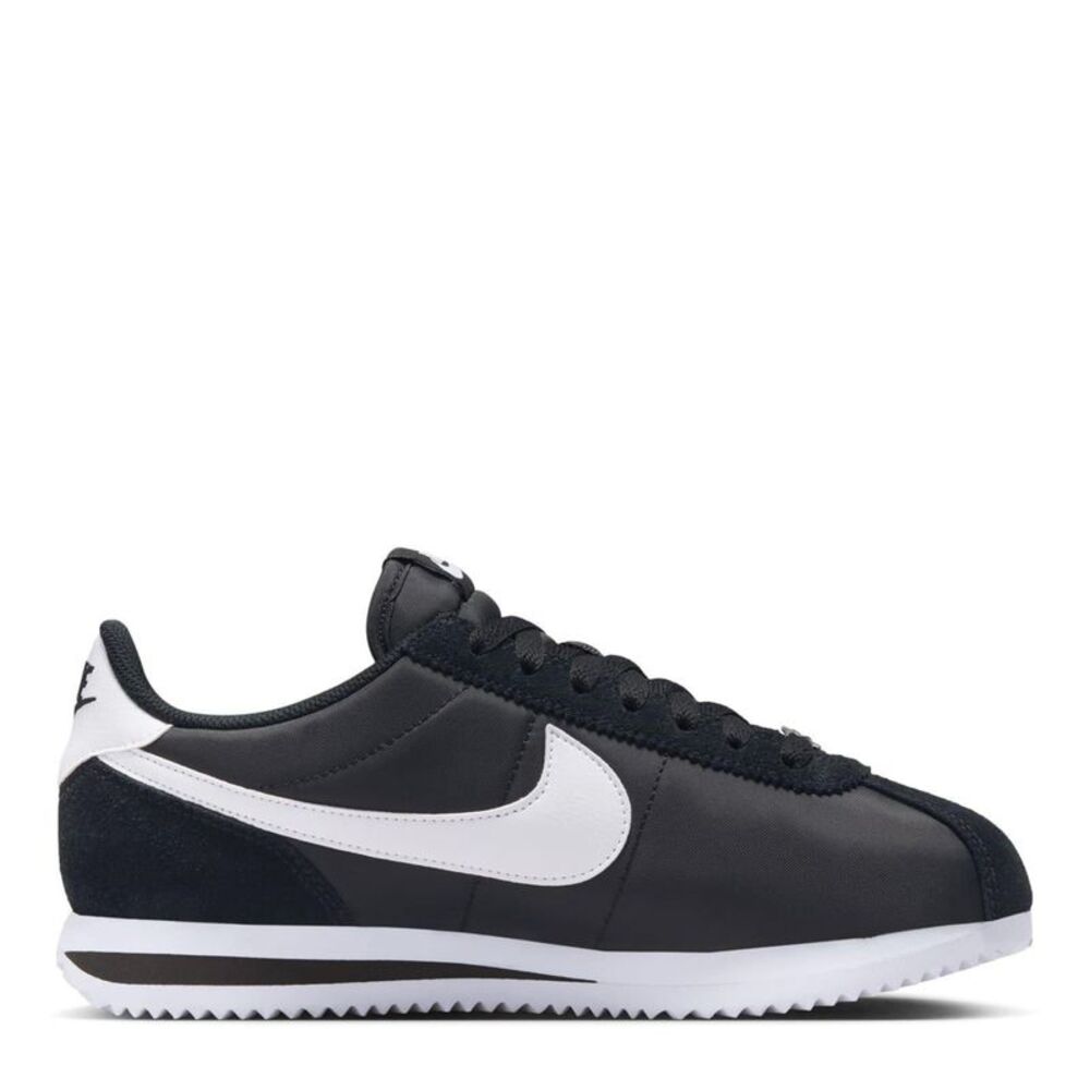 Nike Womens/Ladies Cortez Suede Sneakers / Black/White